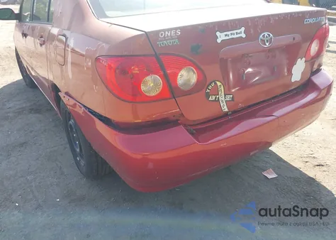 2005 Toyota Corolla Le z USA, uszkodzony, nr VIN JTDBR32E252066098